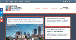 Desktop Screenshot of iowabusinesscouncil.org